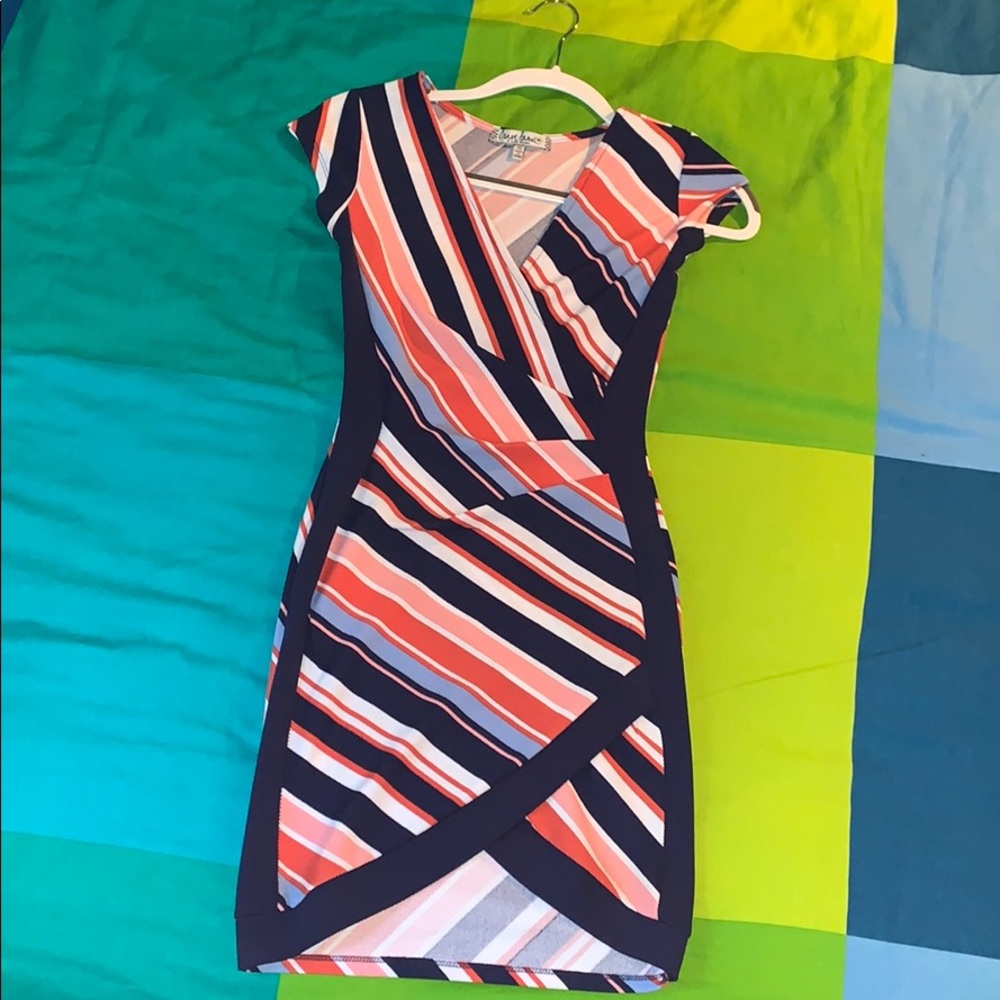 Body con striped dress from Macy’s